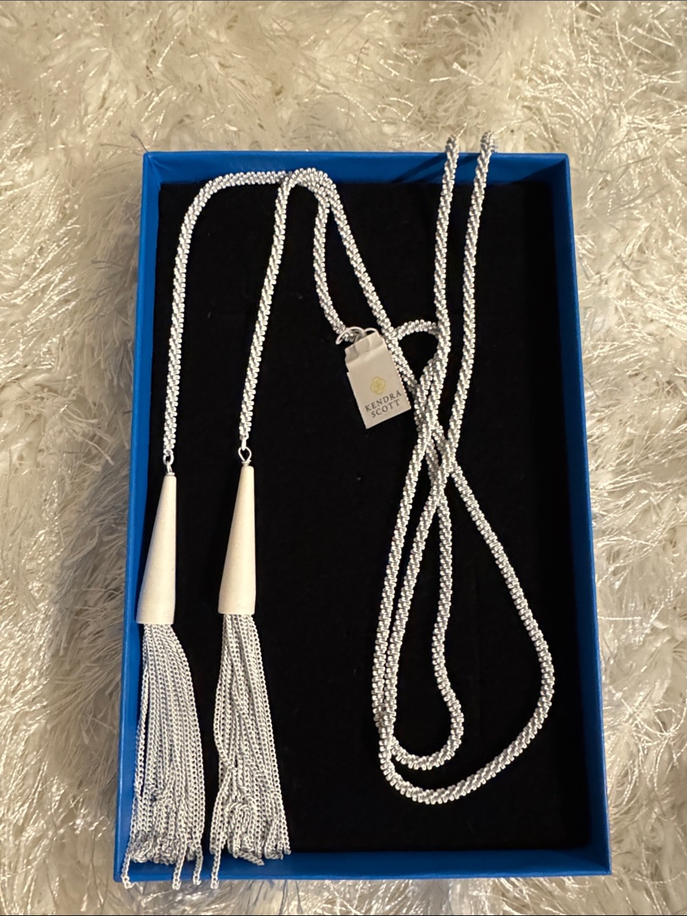 Kendra Scott Silver Tassel Pendant Necklace or Belt